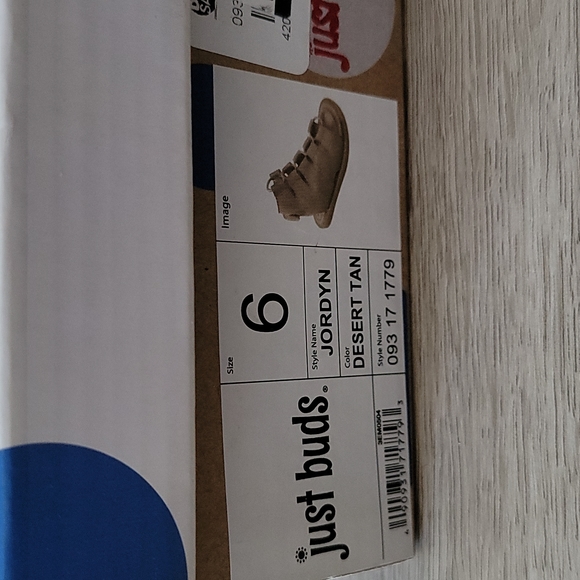 Just Buds Jordyn Toddler Gladiator Tan Sandals - Picture 6 of 6